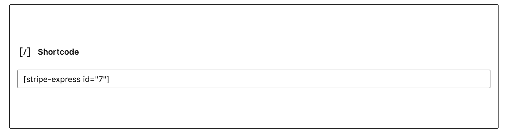 element shortcode