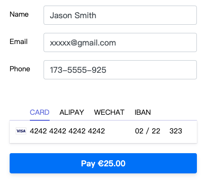 wp stripe express form