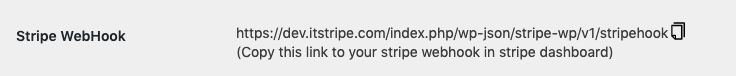 wp stripe express get webhook url